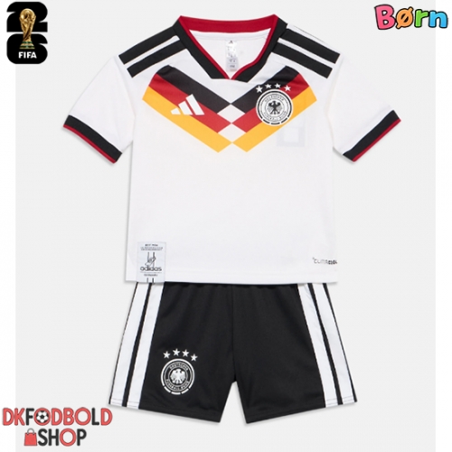 Tyskland Hjemmebanesæt Børn VM 2026 Kort ærmer (+ korte bukser)